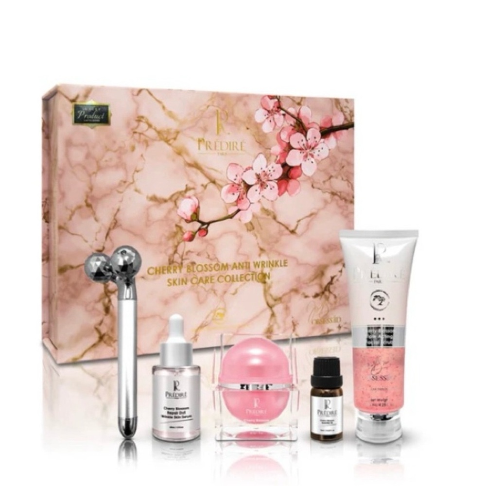 Predire Cherry Blossom Skincare Collection - Pink and Silver